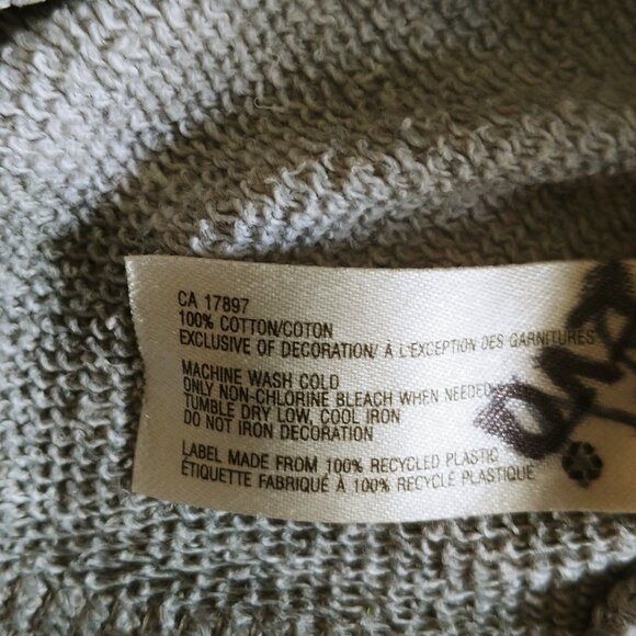 Baby Gap Striped Zip-Up Logo Hoodie 2T - Picture 6 of 7